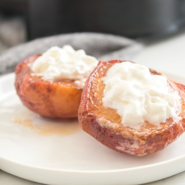 Air Fryer Peaches