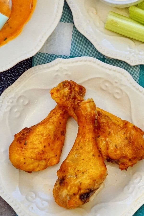 Air Fryer Chicken Drumsticks – Buffalo Chicken Style