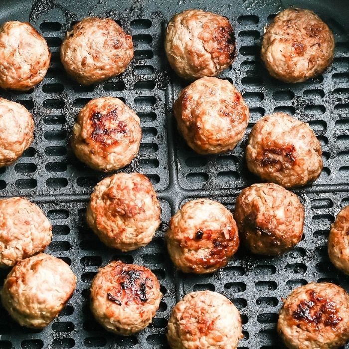 From-scratch Air Fryer Meatballs