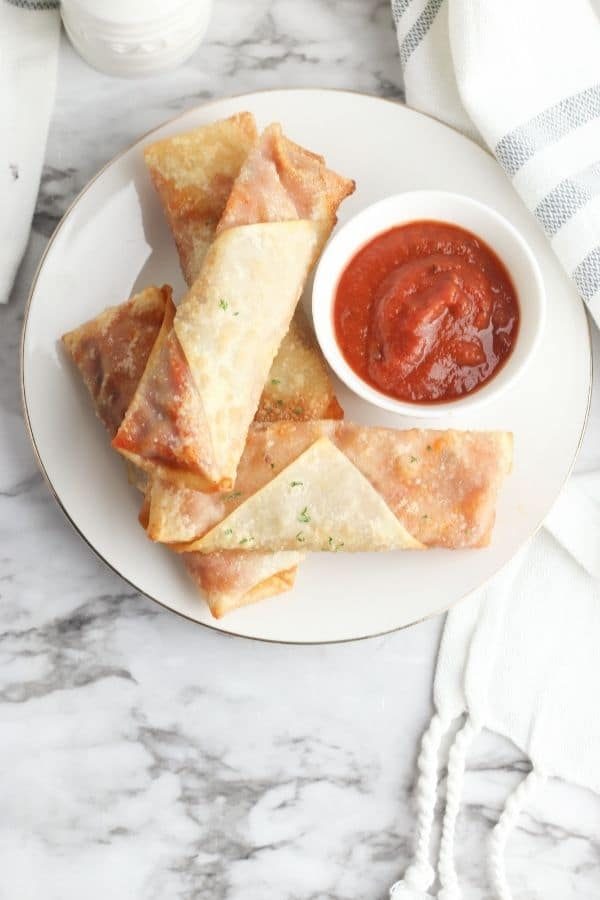 Air Fryer Pizza Egg Rolls