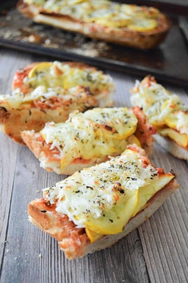 Air Fryer Summer Squash Pizza
