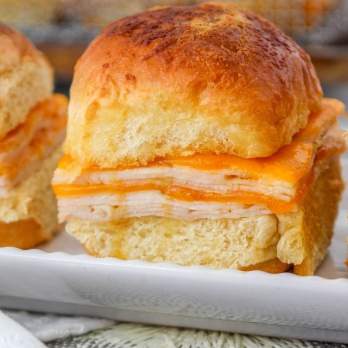 Air Fryer Turkey and Cheese Sliders