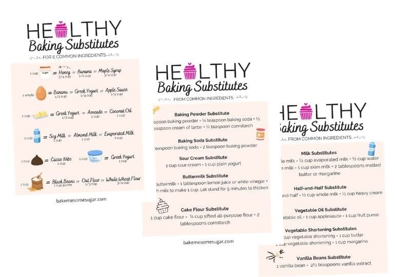 Free Baking Swaps Printable
