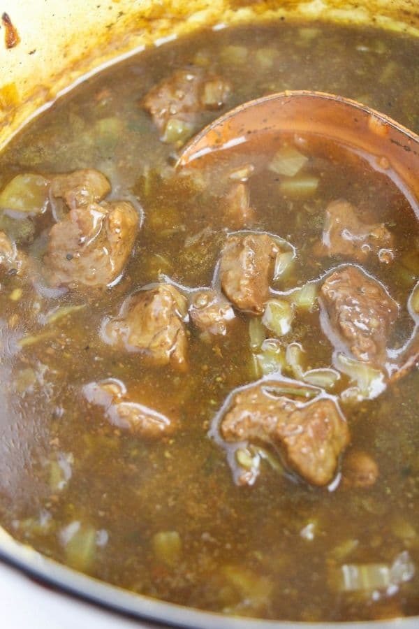 brown gravy beef tips
