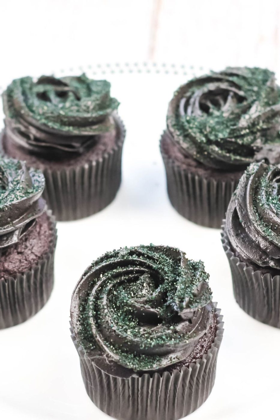 black cocoa cupcakes