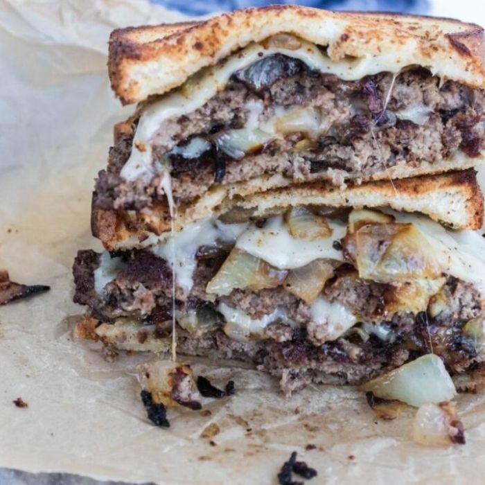 Blackstone Griddle Patty Melt Burger