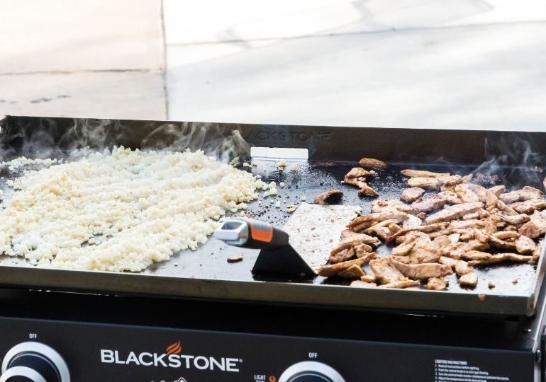 Blackstone Tex Mex Chicken and Lime Cauliflower Rice