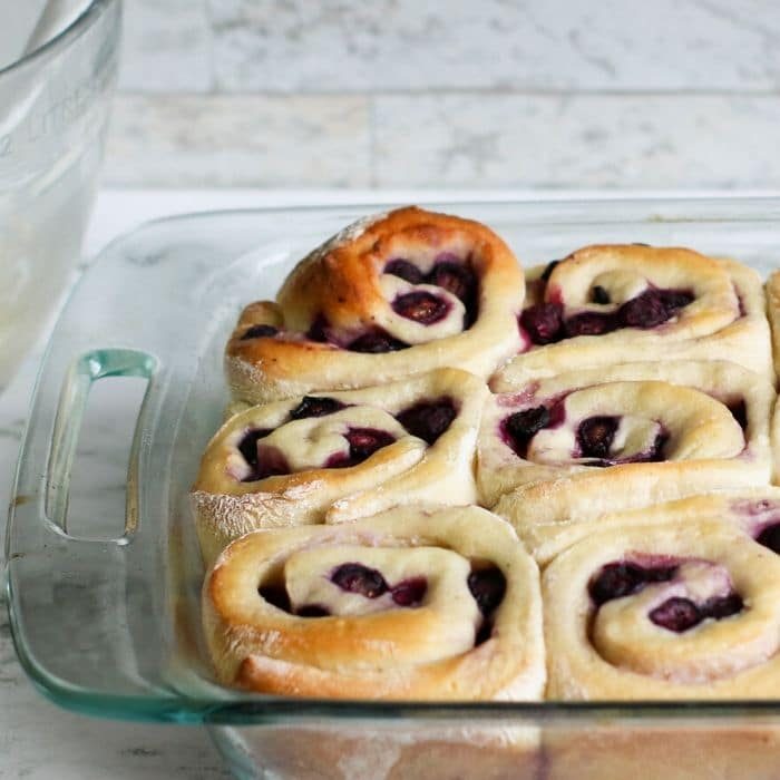 Blueberry Sweet Rolls and Instant Pot Proofed Dough