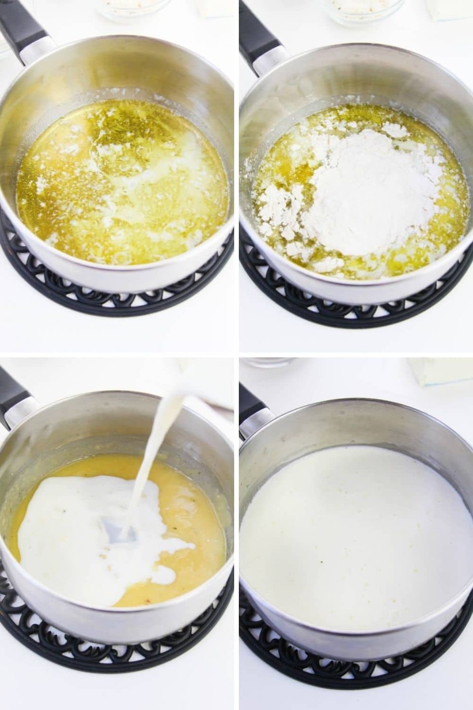 collage on how to make cheese sauce