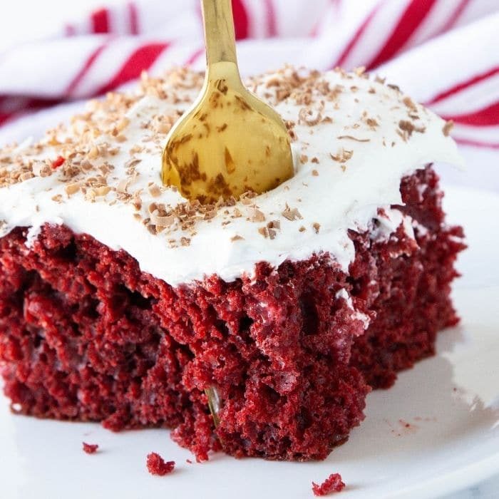 Red Velvet Poke Cake