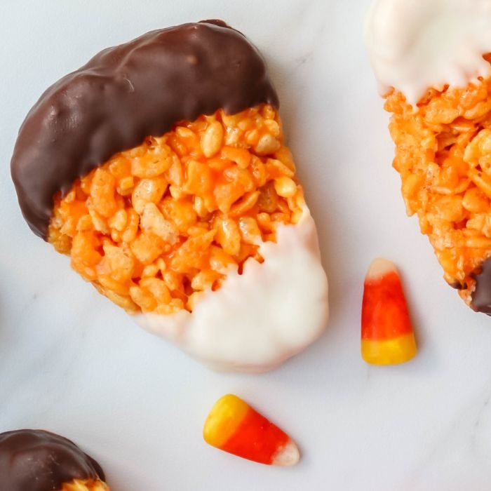 Candy Corn Rice Krispie Treats