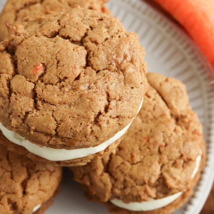 Cake Mix Carrot Cake Sandwich Cookies