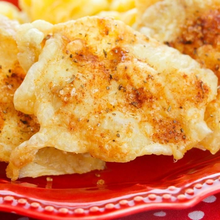 Oven Baked Chicken Skins