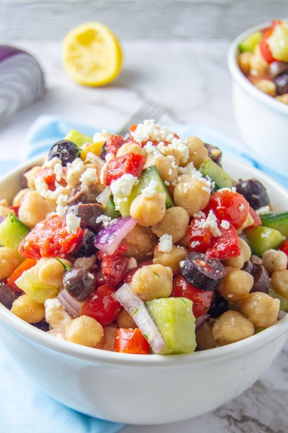 summer salad in a bowl 