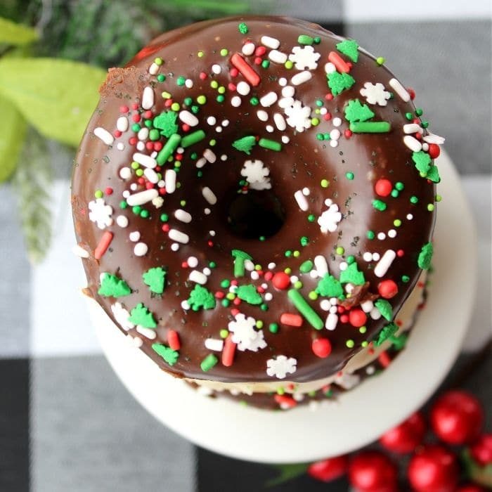 Baked Christmas Donuts