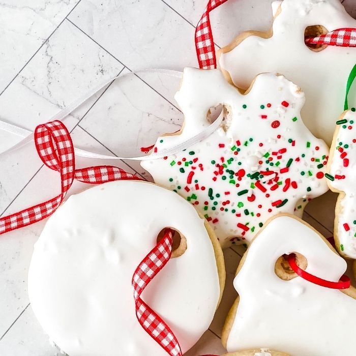 Edible Christmas Ornament Cookies