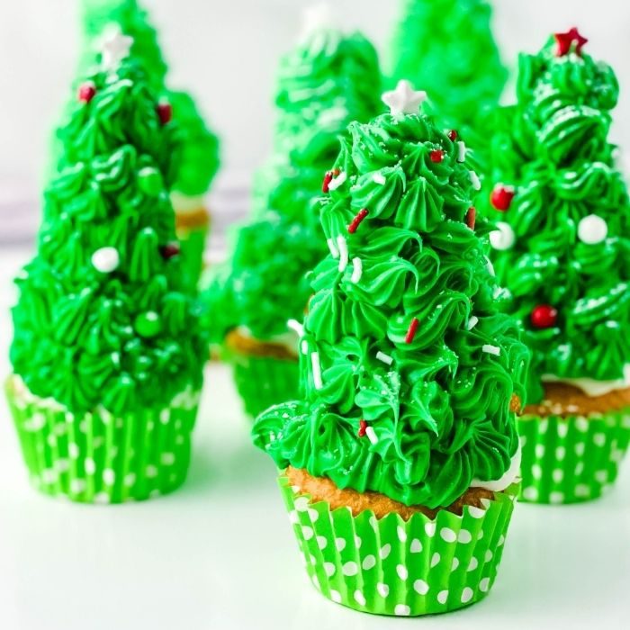 Christmas Tree Cupcakes