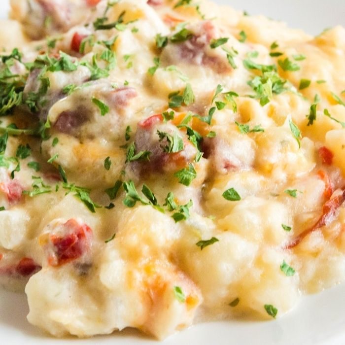 Crockpot Kielbasa and Potatoes Casserole