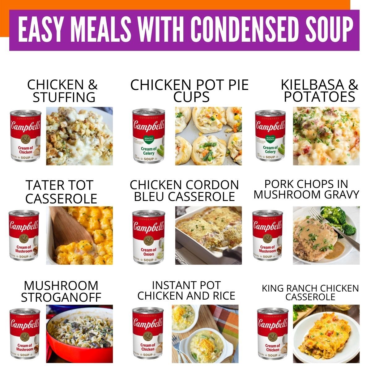 25 Lazy Day Meals That Start with Condensed Canned Soup