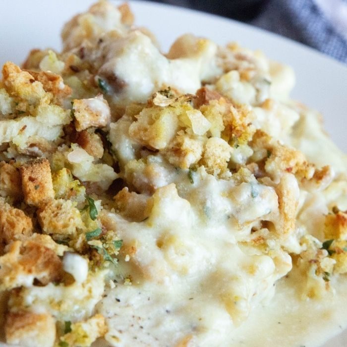 5 Ingredient Chicken Stuffing Casserole