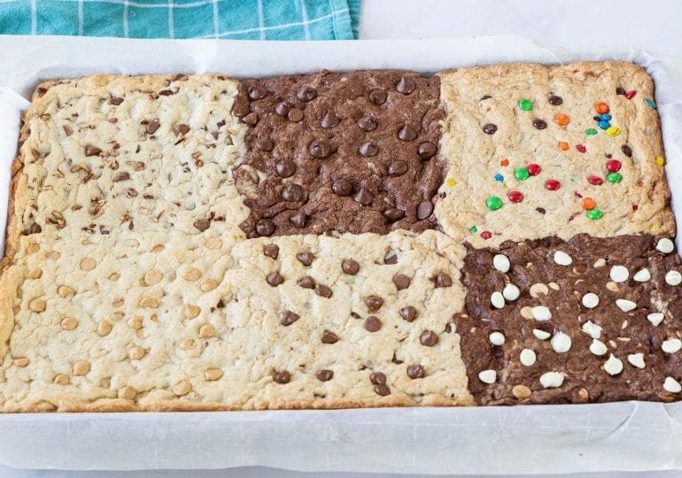Sheet Pan Cookie Bars – 6 Ways 1 Batter
