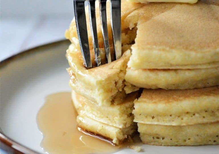 Fluffy Cornmeal Pancakes