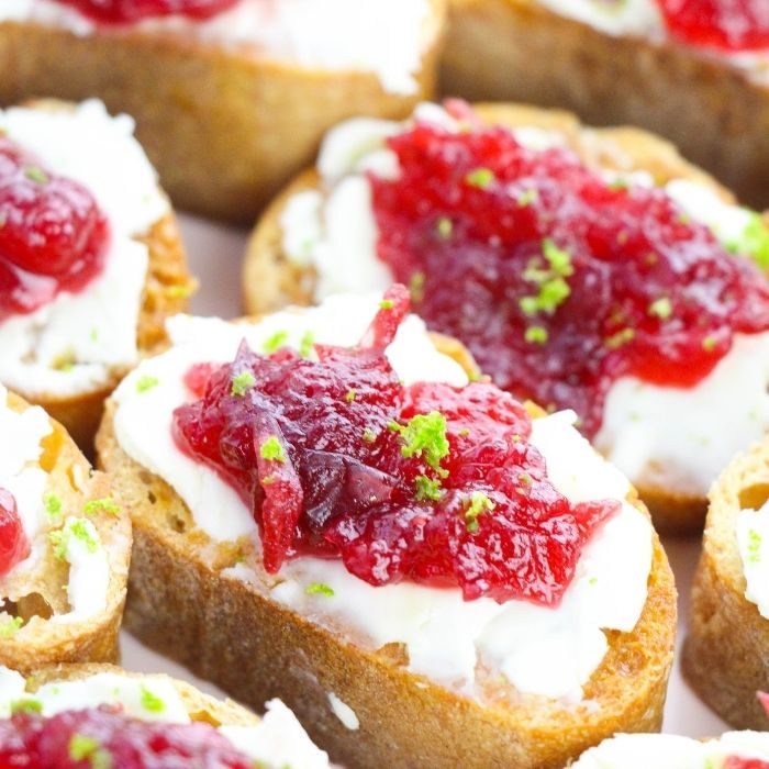 Cranberry Crostini – A Christmas Appetizer