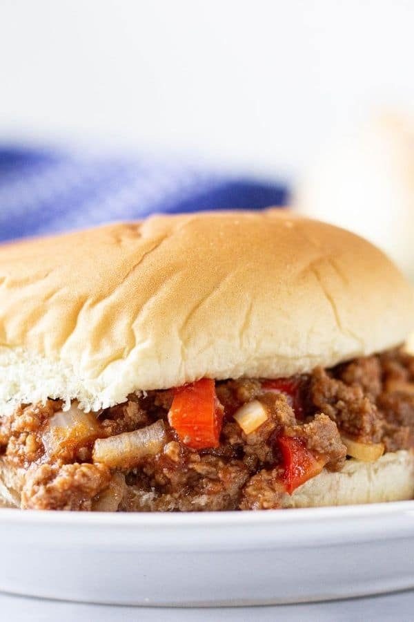 sloppy joe on a plate