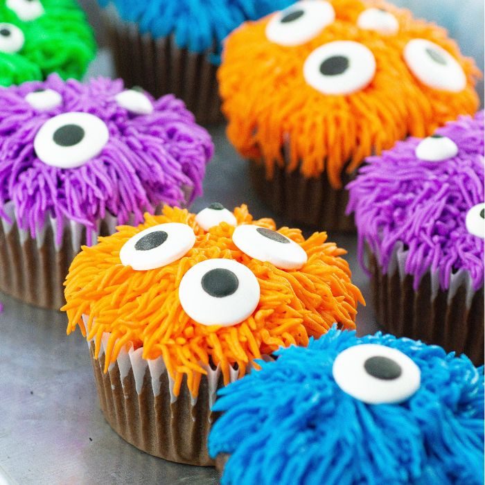 Cute Monster Cupcakes