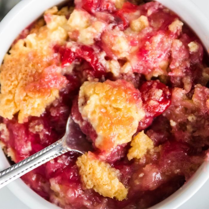 4 Ingredient Cherry Pineapple Dump Cake