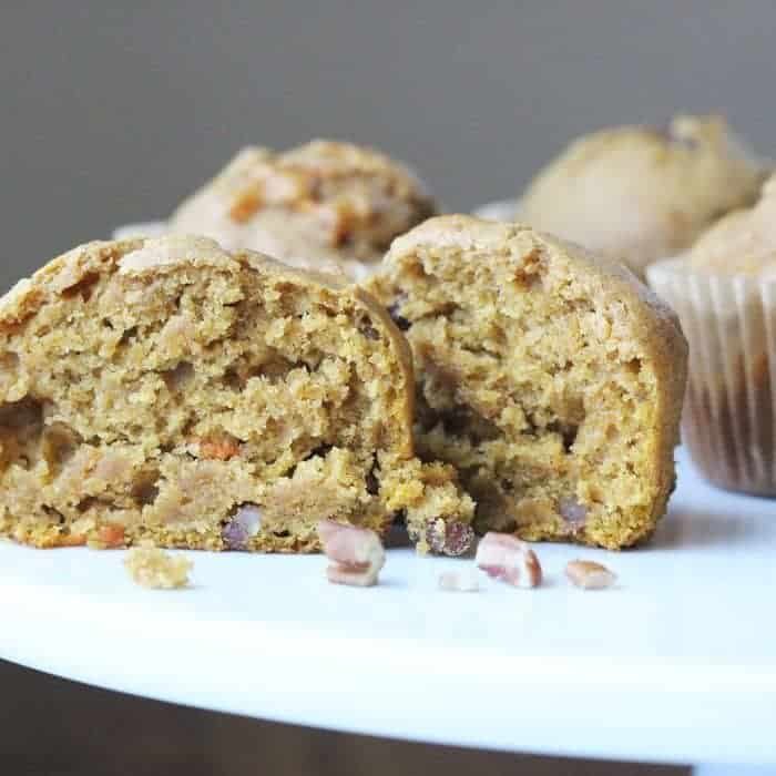 Tender Pumpkin Carrot Muffins