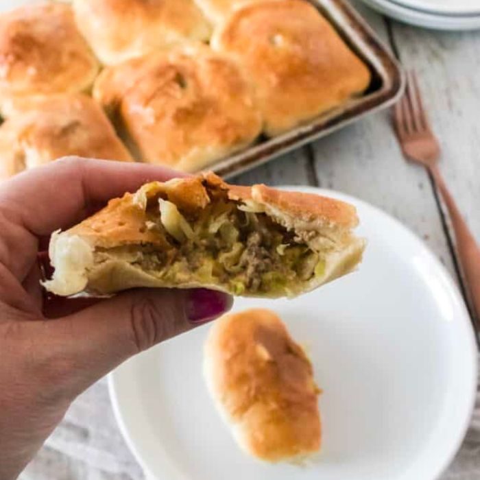 Easiest Bierocks Using Frozen Dinner Rolls