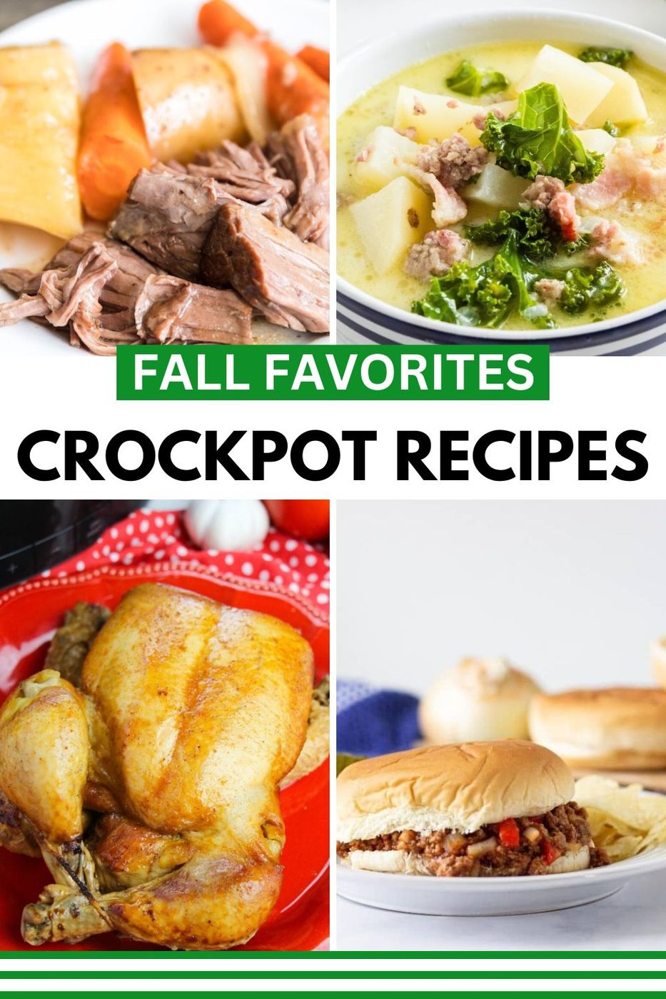 Crockpot Recipes Fall collage 