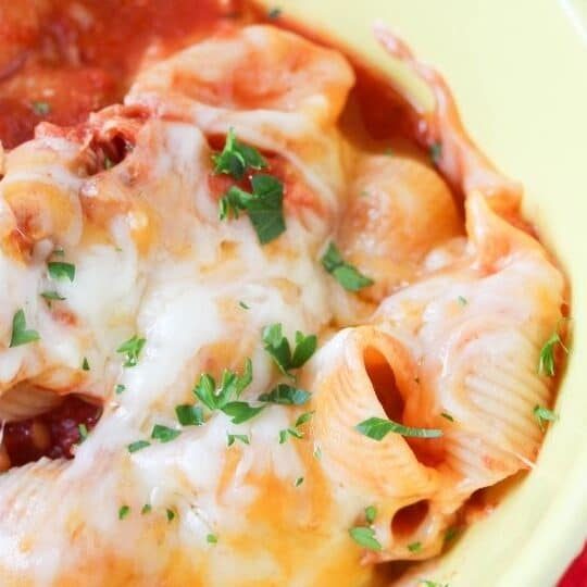 bowl of chicken parmesan pasta