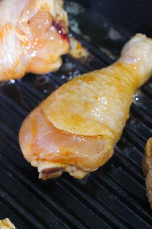 marinated chicken on foodi grill