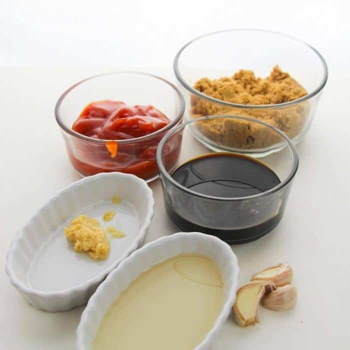 huli huli marinade ingredients on table