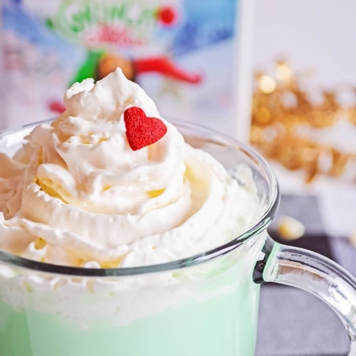 White Chocolate Grinch Hot Chocolate