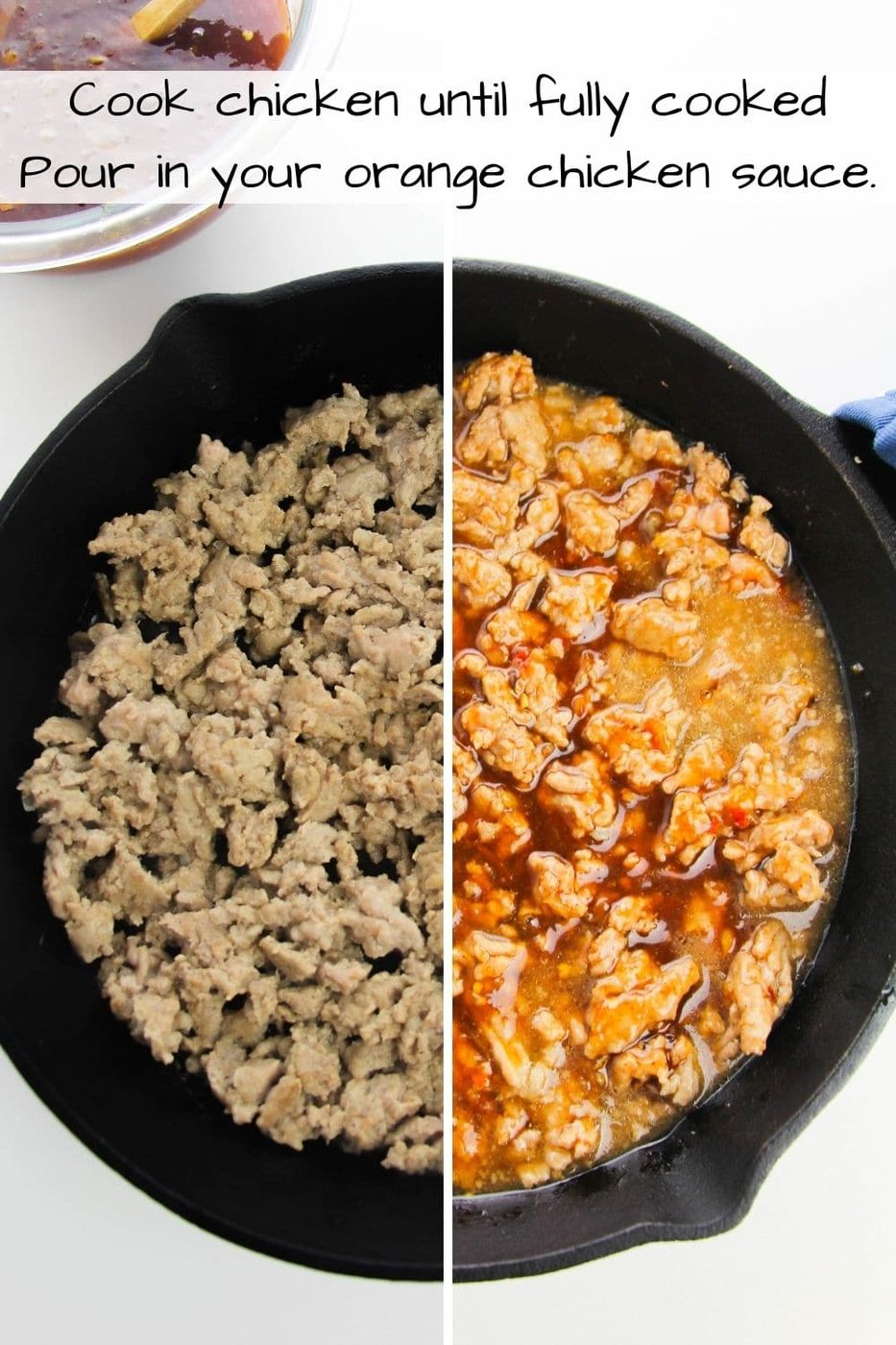 orange chicken steps on how to make 