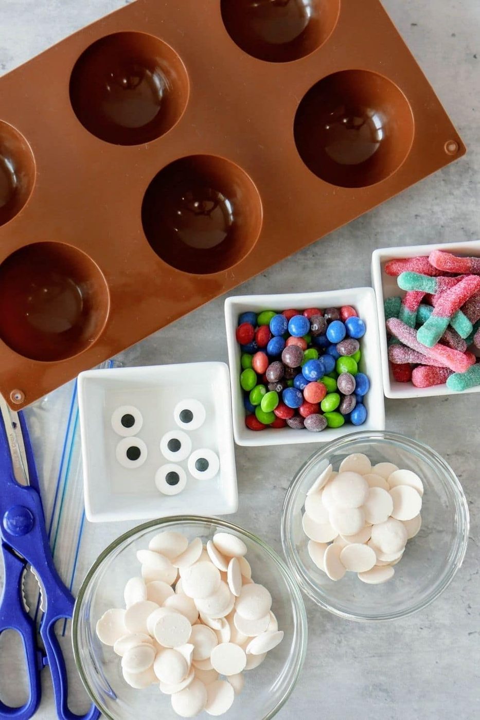 ingredients for halloween spheres