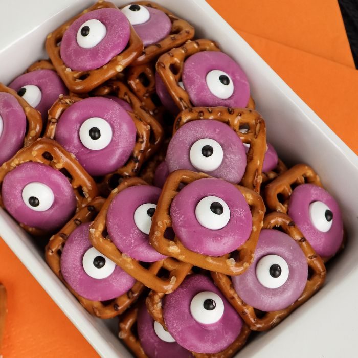 Monster Halloween Pretzels
