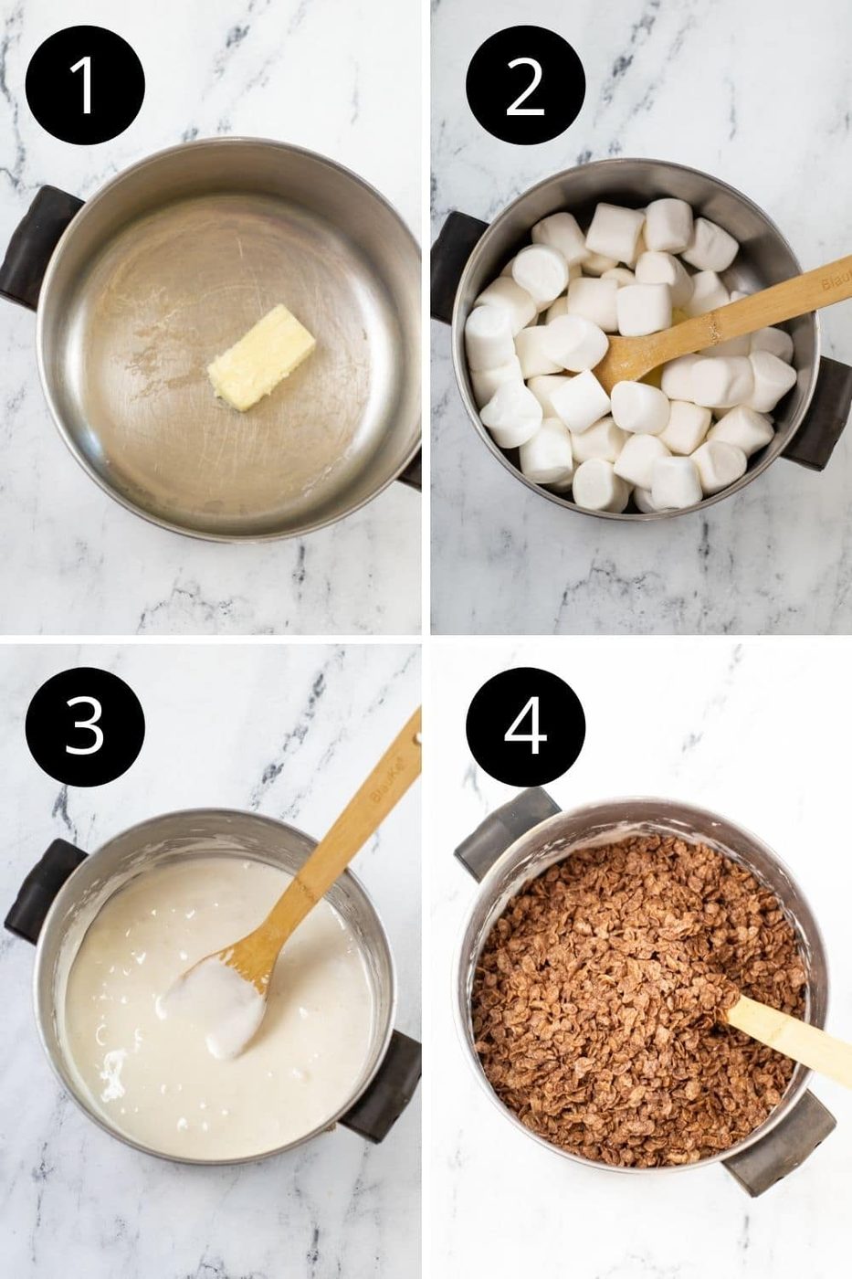 collage on how to make cocoa treats