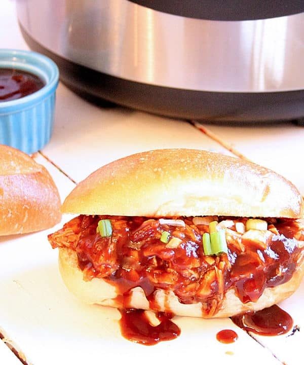 Instant Pot Pulled Hawaiian BBQ Chicken