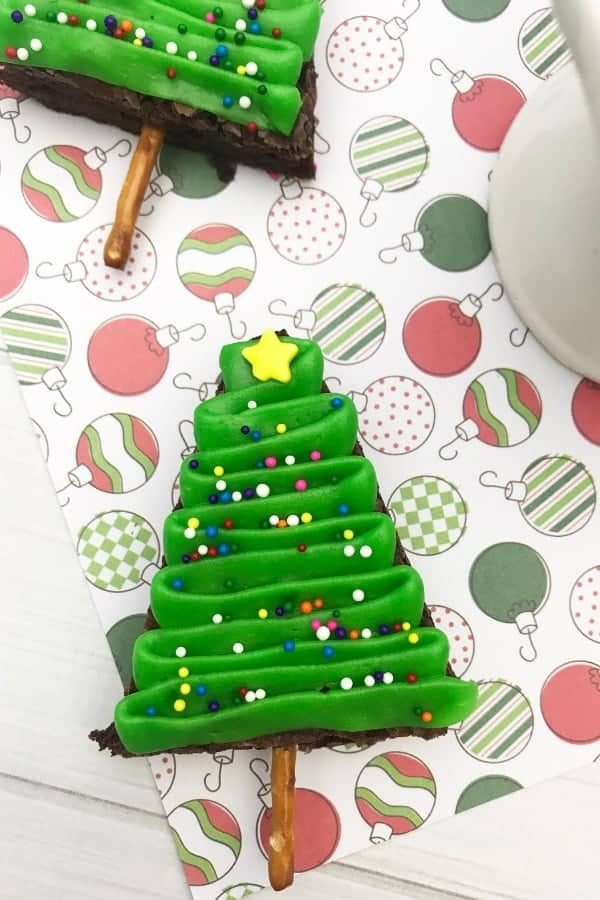 Christmas Tree Brownies