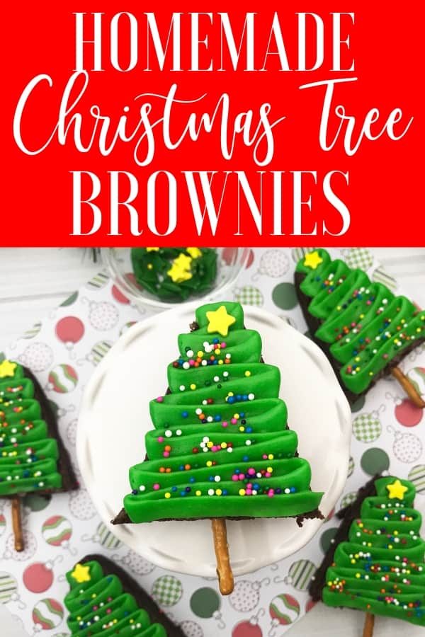 Christmas Tree Brownies