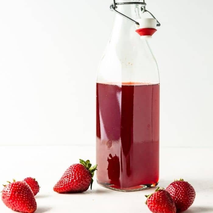 From-scratch Strawberry Syrup for Drinks