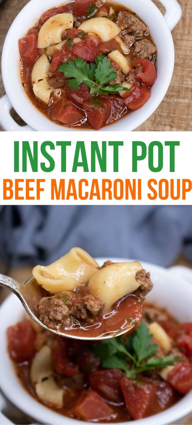 easy beef and tomato macaroni soup recipe 