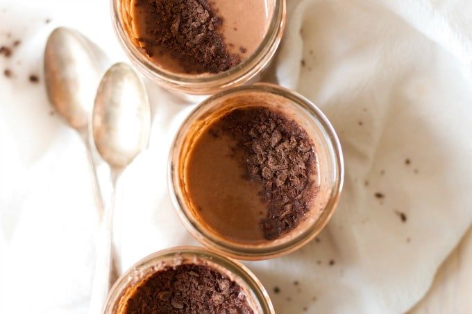 5 minute instant pot pudding on a counter in a jar