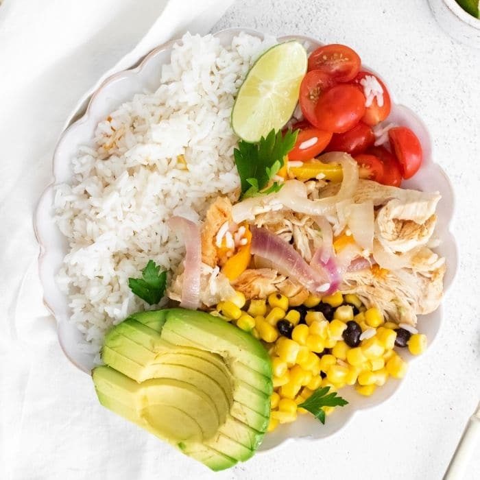 Instant Pot Fajita Chicken Bowl Meal Prep