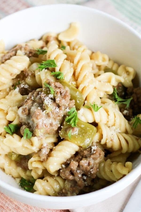 Instant Pot Philly Cheesesteak Pasta