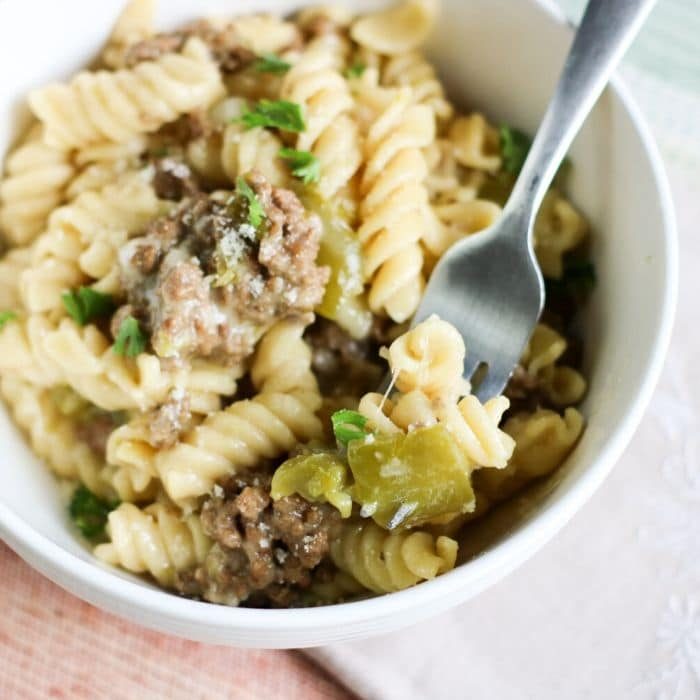 _easy philly cheesesteak pasta recipe